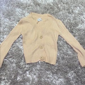 Princess Polly beige cardigan
